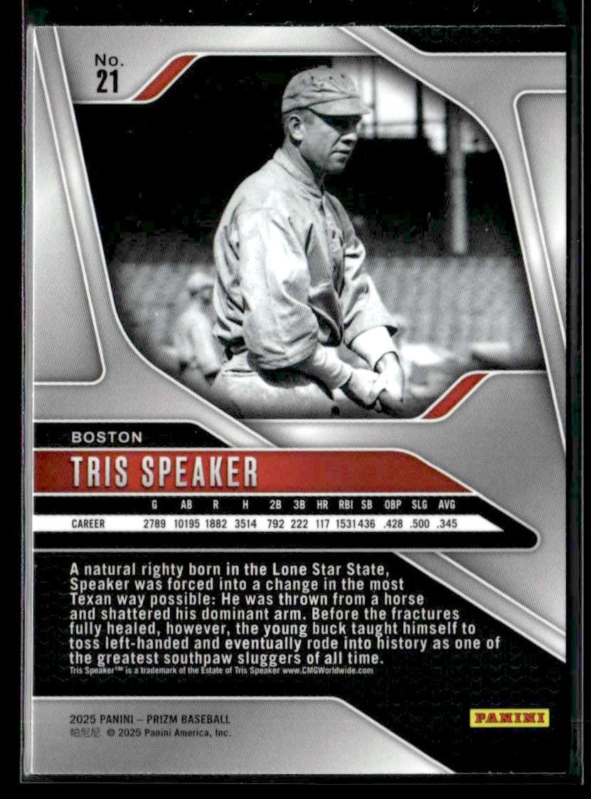 2025 Panini Prizm #21 Tris Speaker
