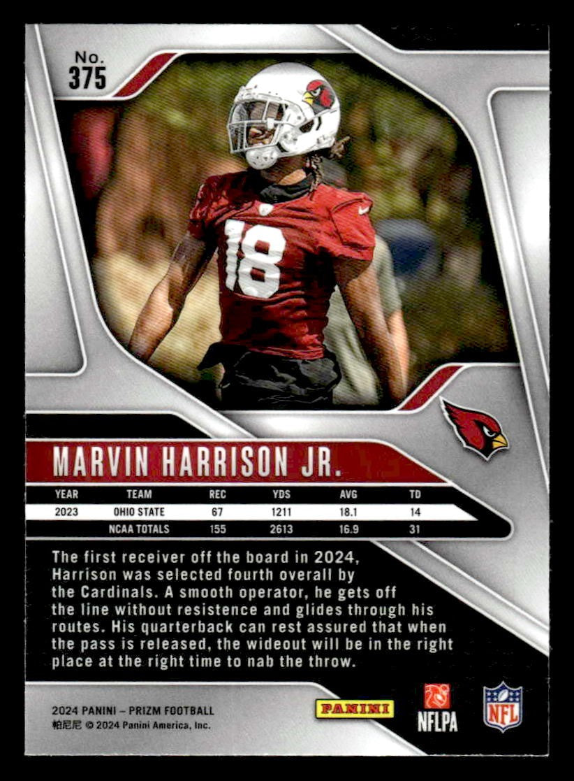 2024 Panini Prizm #375 Marvin Harrison Jr.