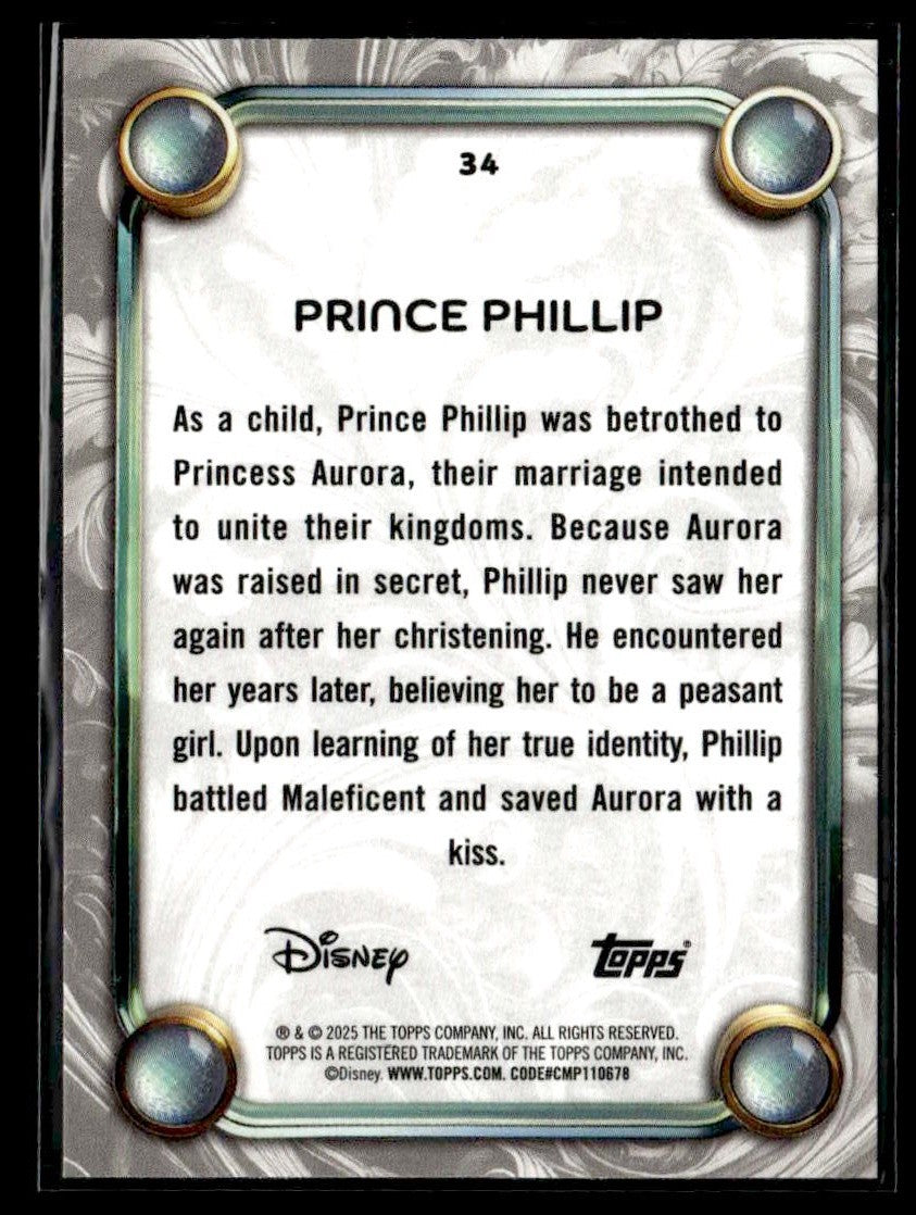 2025 Topps Disney Wonder #34 Prince Phillip