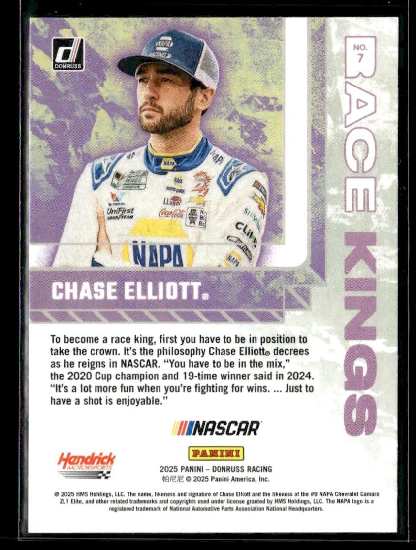 2025 Donruss #7 Chase Elliott Race Kings