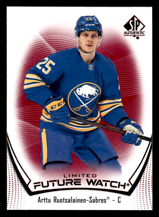 2021-22 SP Authentic #139 Arttu Ruotsalainen Limited Red