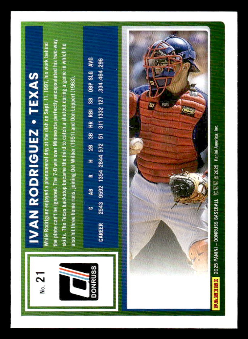 2025 Donruss #21 Ivan Rodriguez