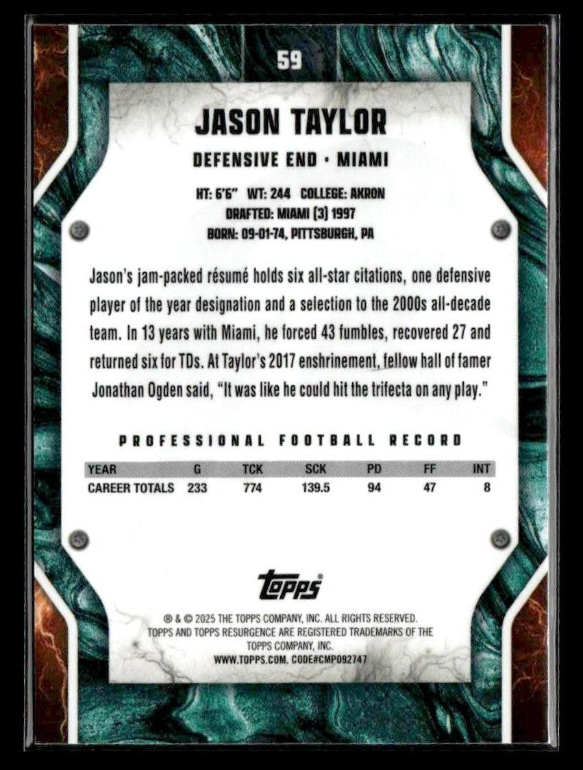 2024 Topps Resurgence #59 Jason Taylor