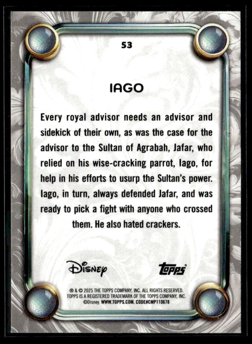 2025 Topps Disney Wonder #53 Iago