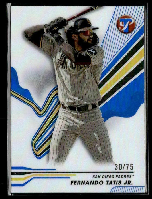 2024 Topps Pristine #121 Fernando Tatis Jr. Blue Refractors #/75