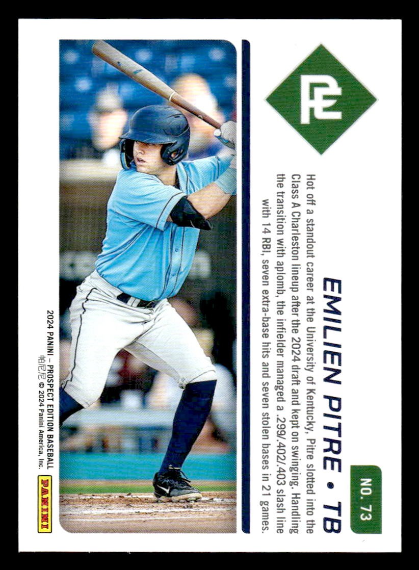 2024 Panini Prospect Edition #73 Emilien Pitre Purple #/99