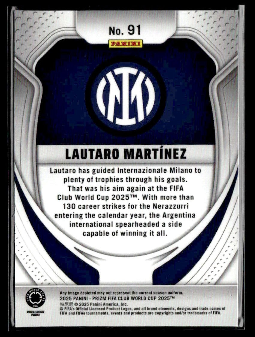2025 Panini Prizm FIFA Club World Cup #91 Lautaro Martinez