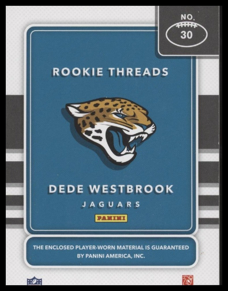 2017 Donruss #30 Dede Westbrook Rookie Threads Green