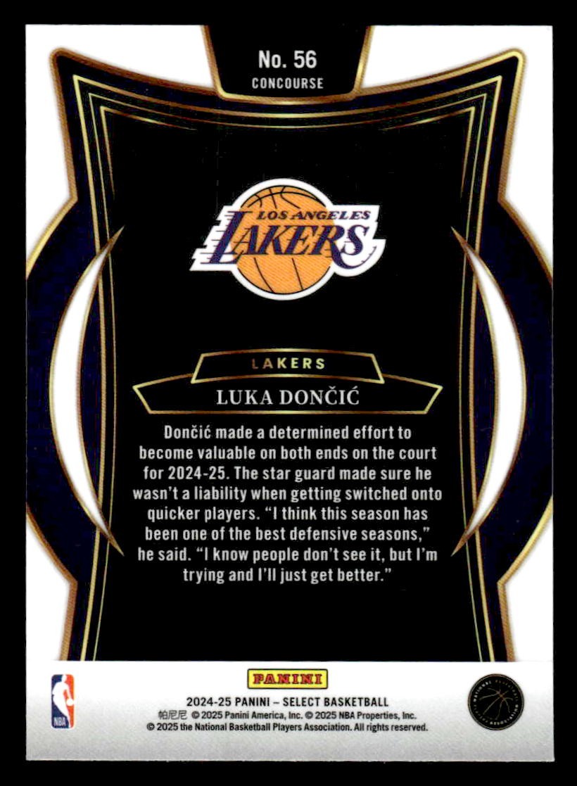 2024-25 Panini Select #56 Luka Doncic