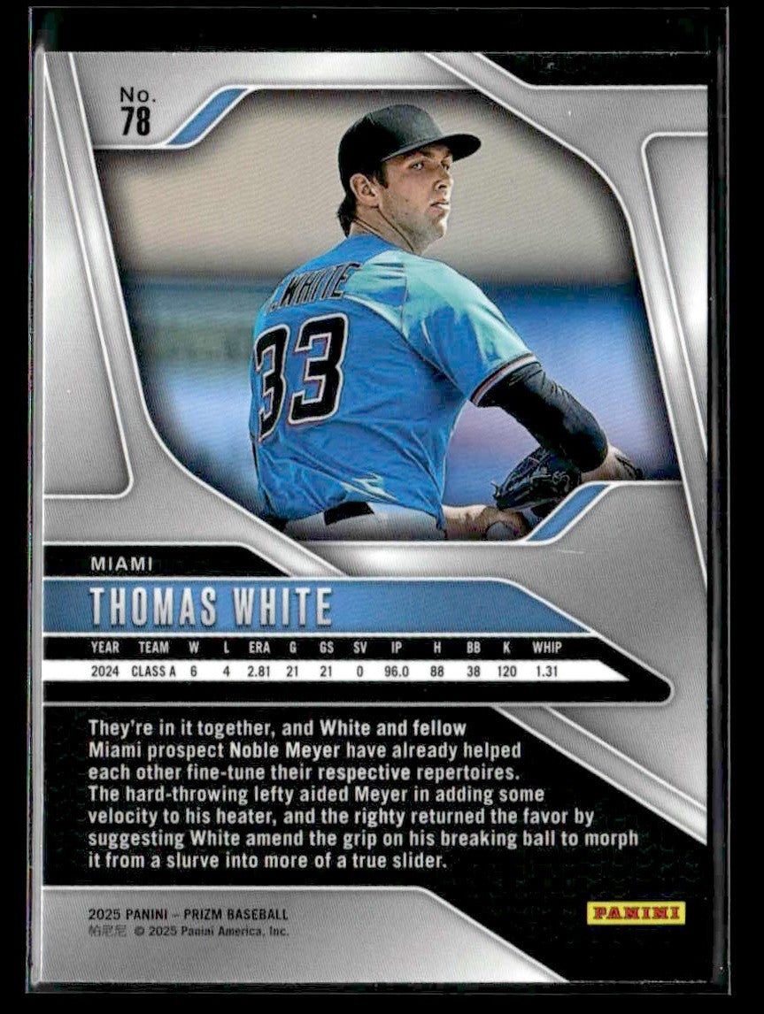 2025 Panini Prizm #78 Thomas White