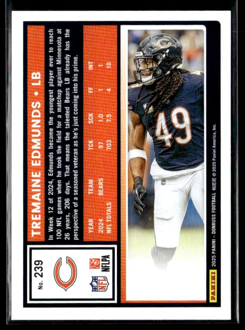 2025 Donruss #239 Tremaine Edmunds