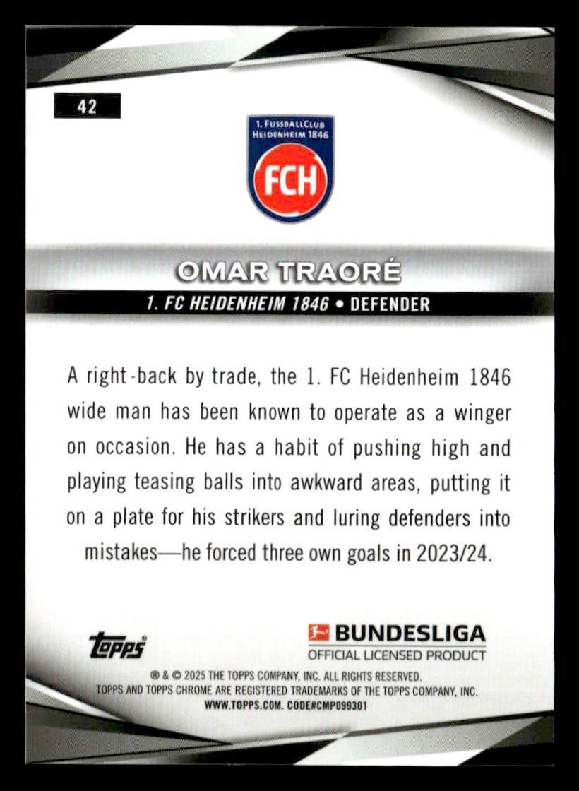 2025 Topps Chrome Bundesliga #42 Omar Traore