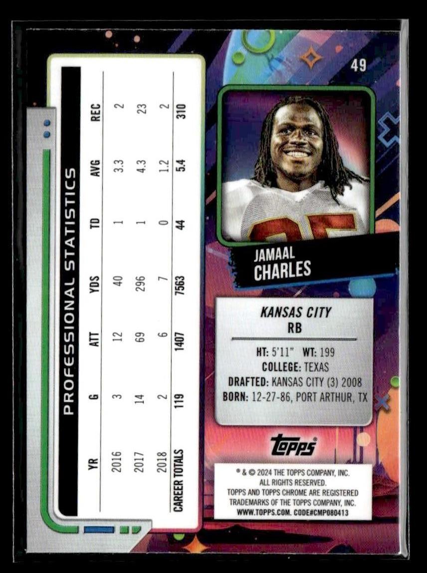 2024 Topps Chrome Cosmic #49 Jamaal Charles