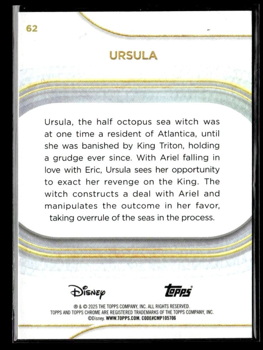 π Ursula β 2025 Topps Chrome Disney #62 π