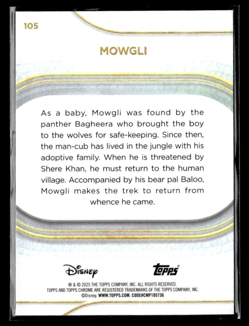 π Mowgli β 2025 Topps Chrome Disney #105 π