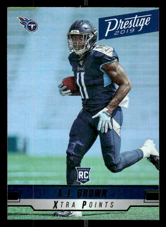 2019 Panini Prestige #253 A.J. Brown Xtra Points Green