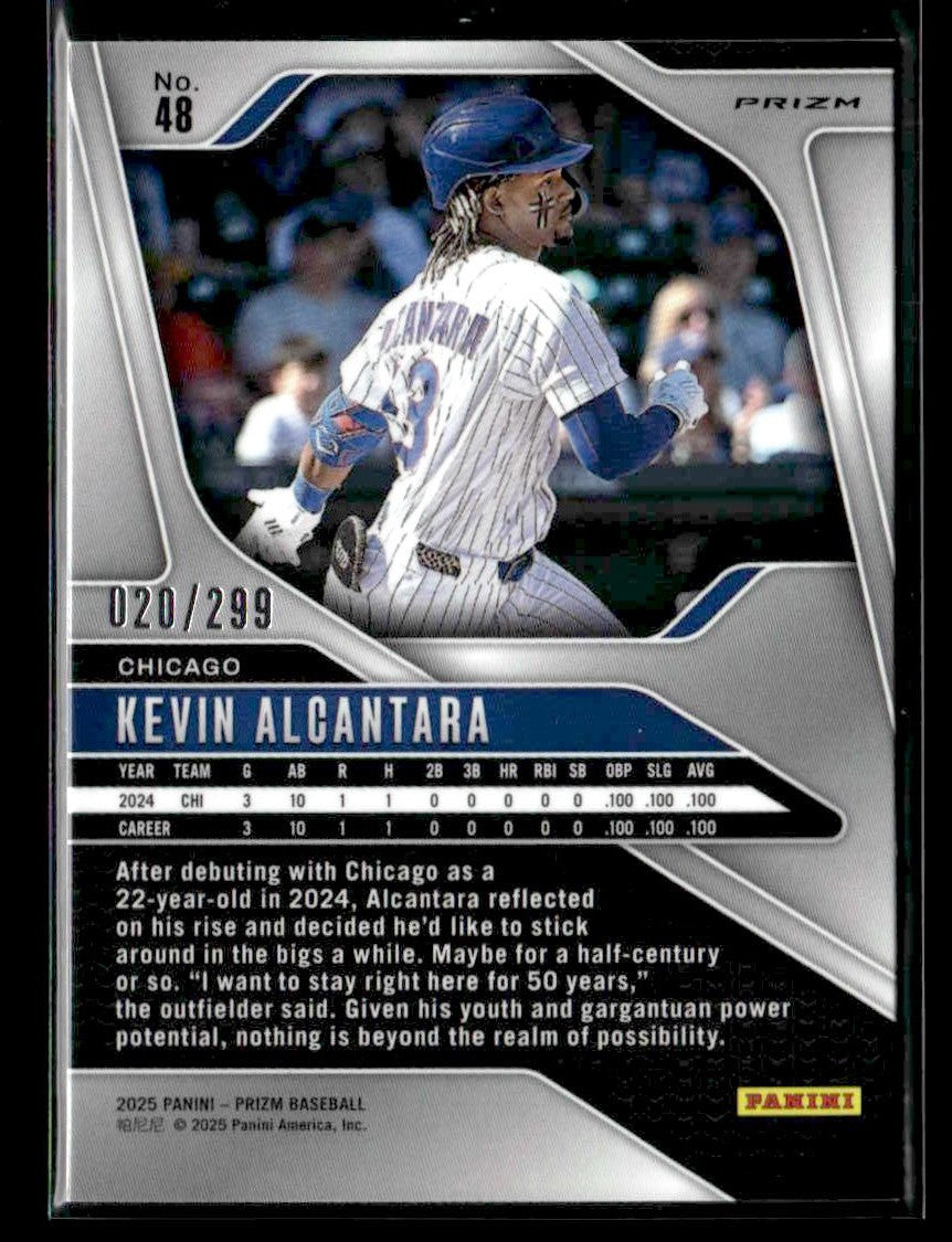 2025 Panini Prizm #48 Kevin Alcantara Red Prizm #/299