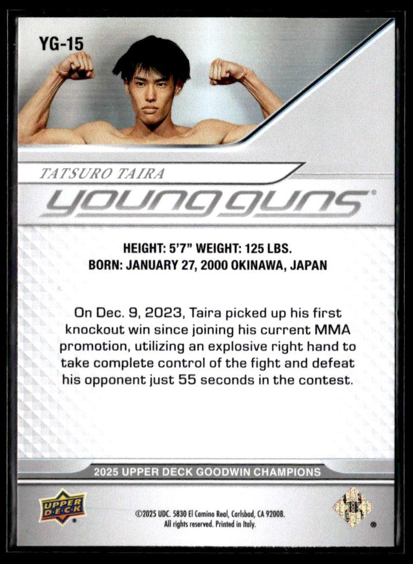 2025 Upper Deck Goodwin Champions #YG-15 Tatsuro Taira Young Guns