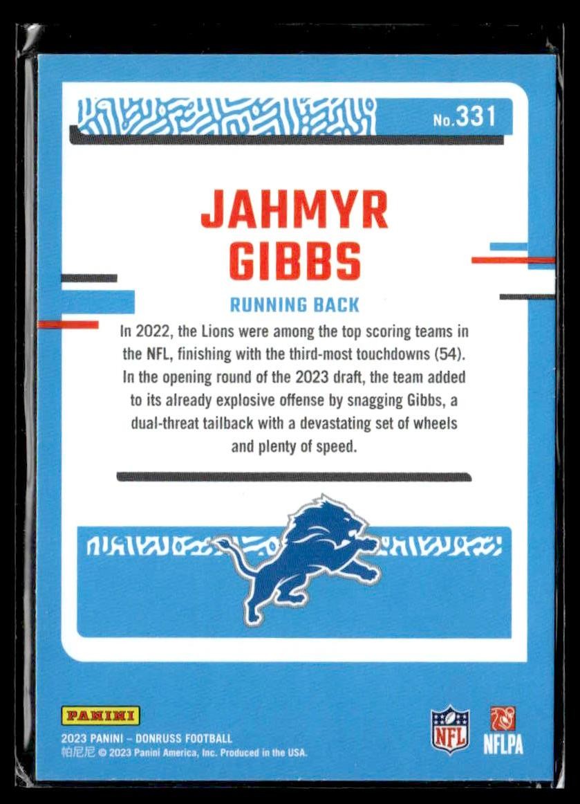 2023 Donruss #331 Jahmyr Gibbs