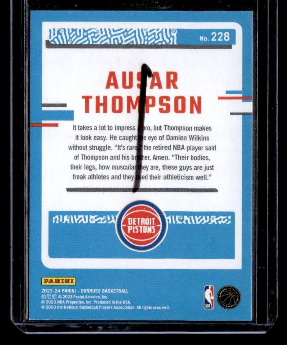 2023-24 Donruss #228 Ausar Thompson