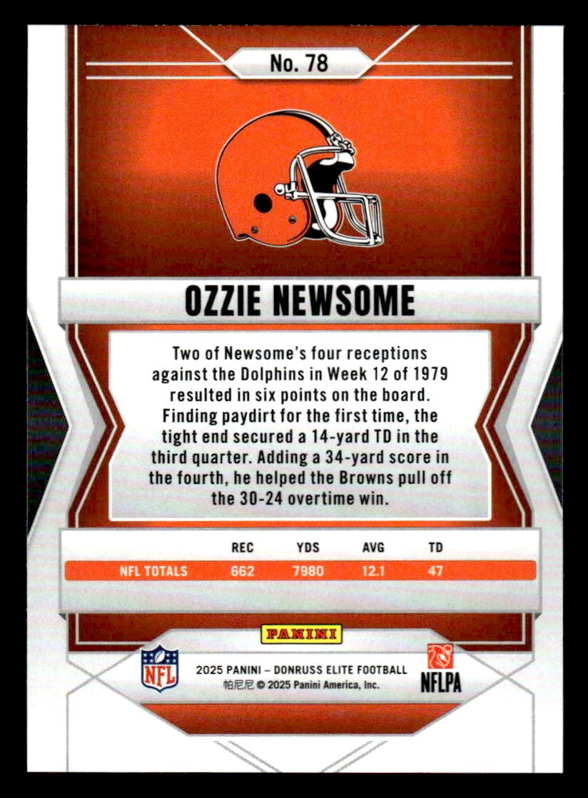 2025 Donruss Elite #78 Ozzie Newsome