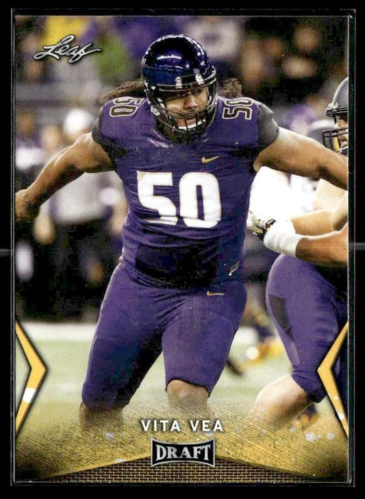 2018 Leaf Draft #60 Vita Vea Gold