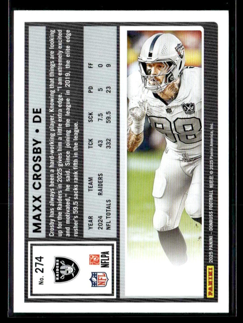 2025 Donruss #274 Maxx Crosby