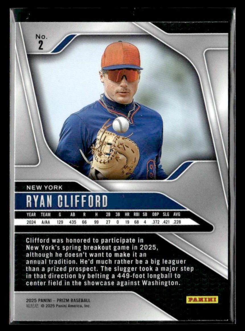 2025 Panini Prizm #2 Ryan Clifford