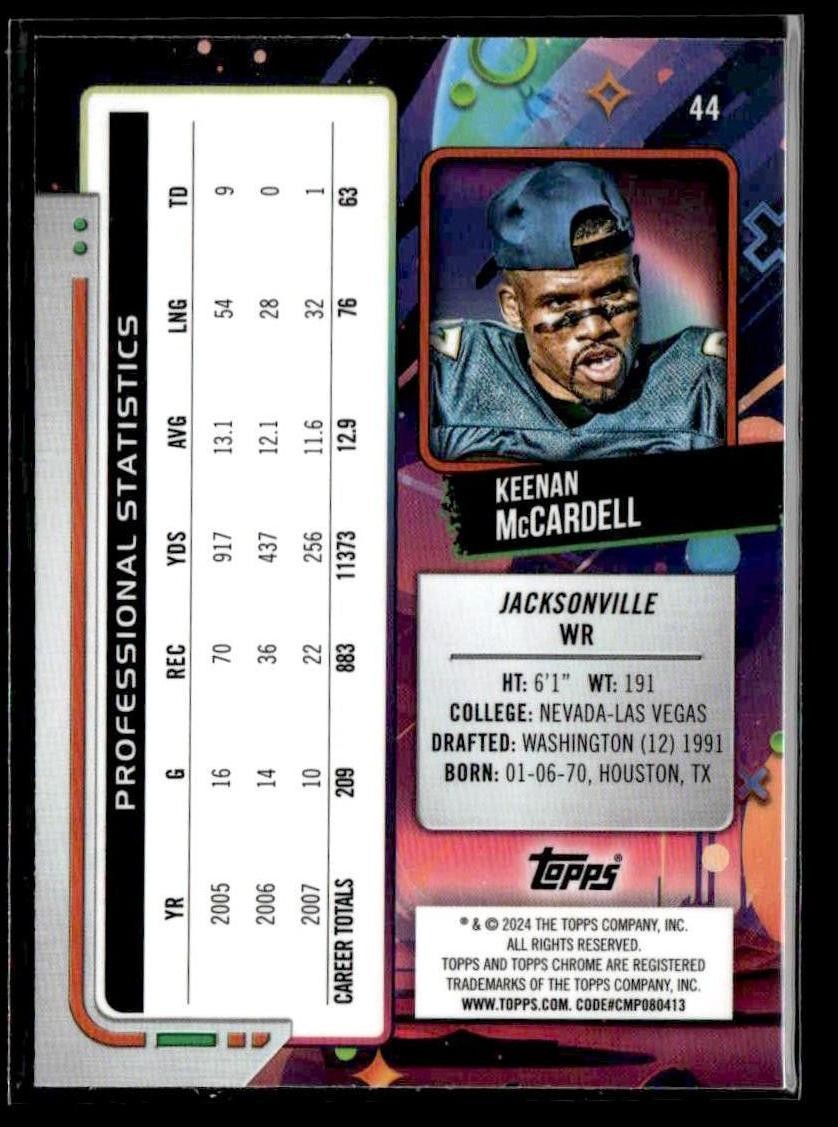 2024 Topps Chrome Cosmic #44 Keenan McCardell