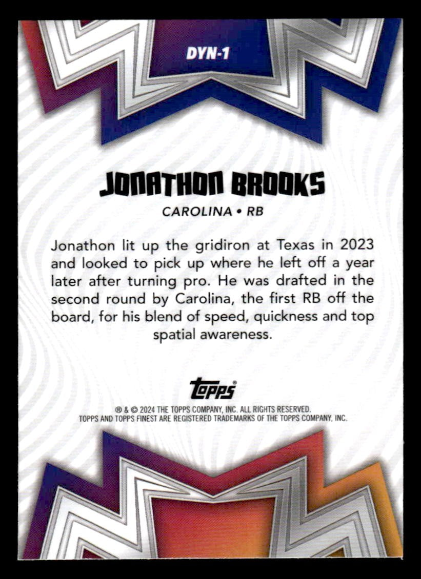 2024 Finest #DYN-1 Jonathon Brooks Dynamos