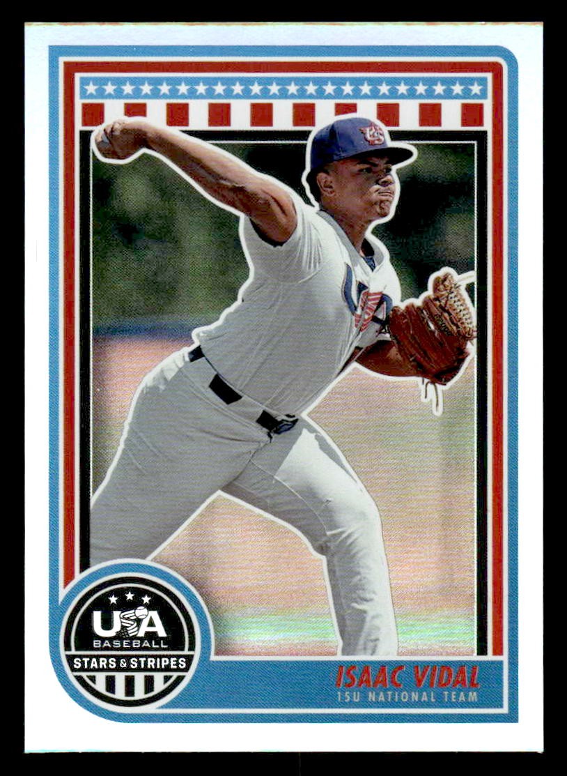 2025 Panini Stars and Stripes USA Baseball #18 Isaac Vidal