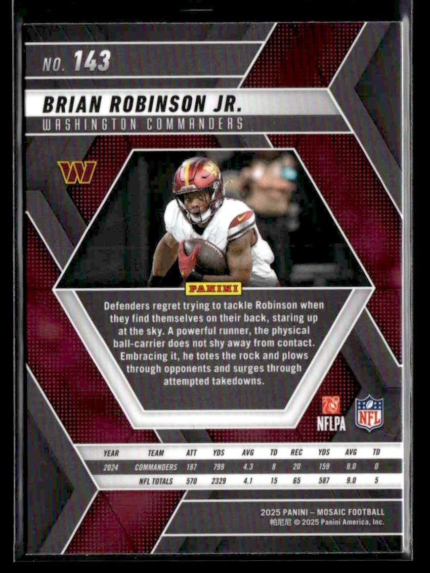 2025 Panini Mosaic #143 Brian Robinson Jr.