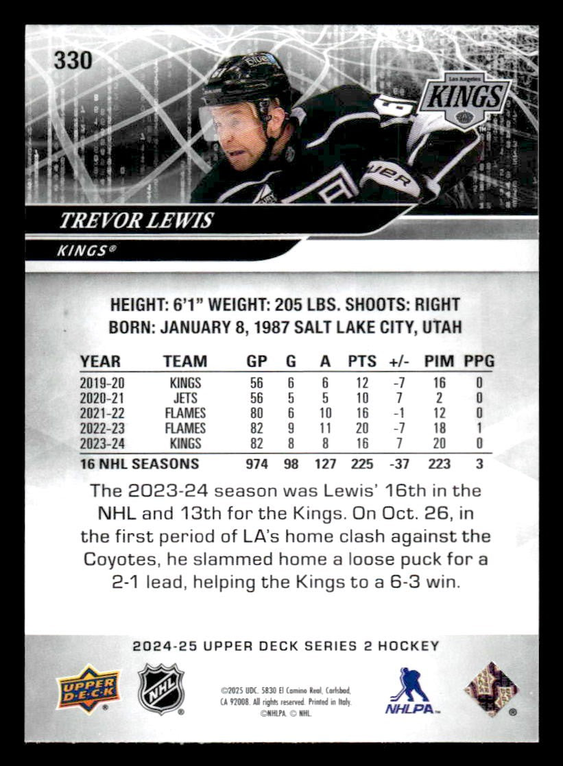 2024-25 Upper Deck #330 Trevor Lewis