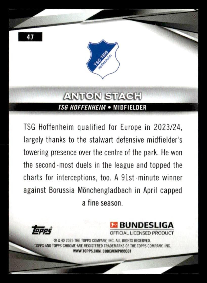 2025 Topps Chrome Bundesliga #47 Anton Stach