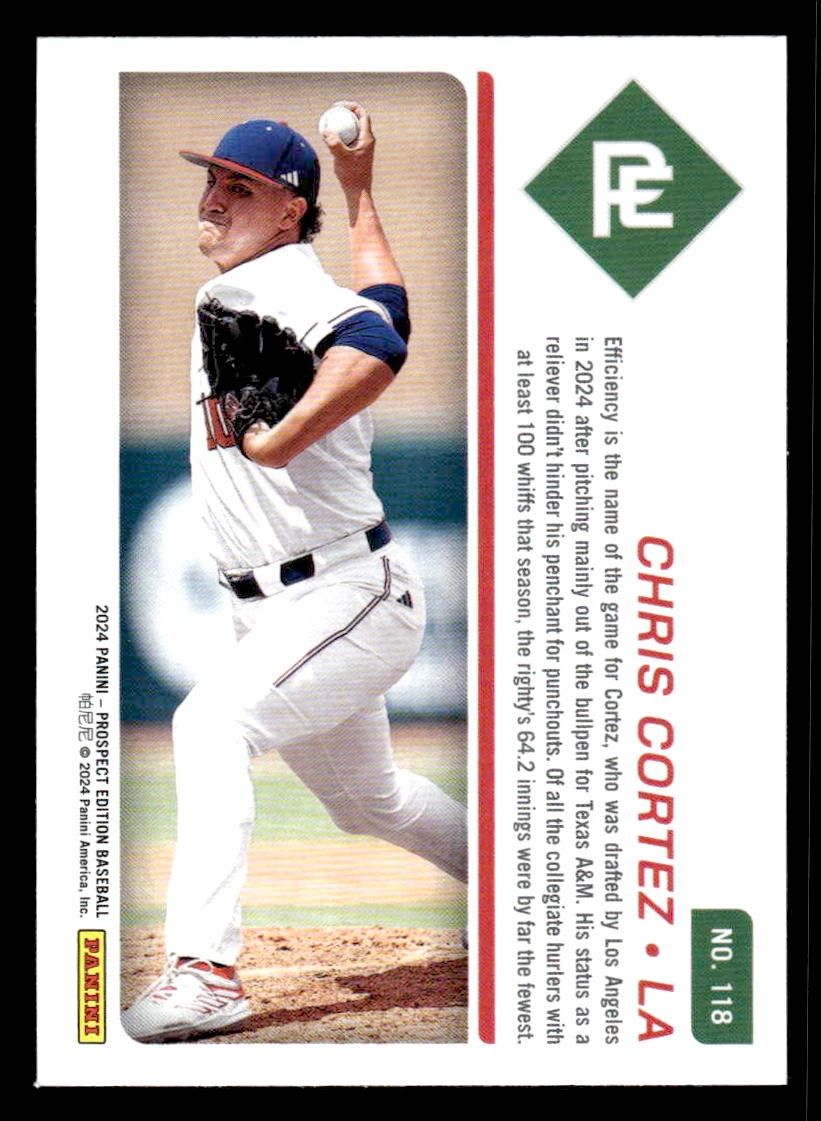 2024 Panini Prospect Edition #118 Chris Cortez