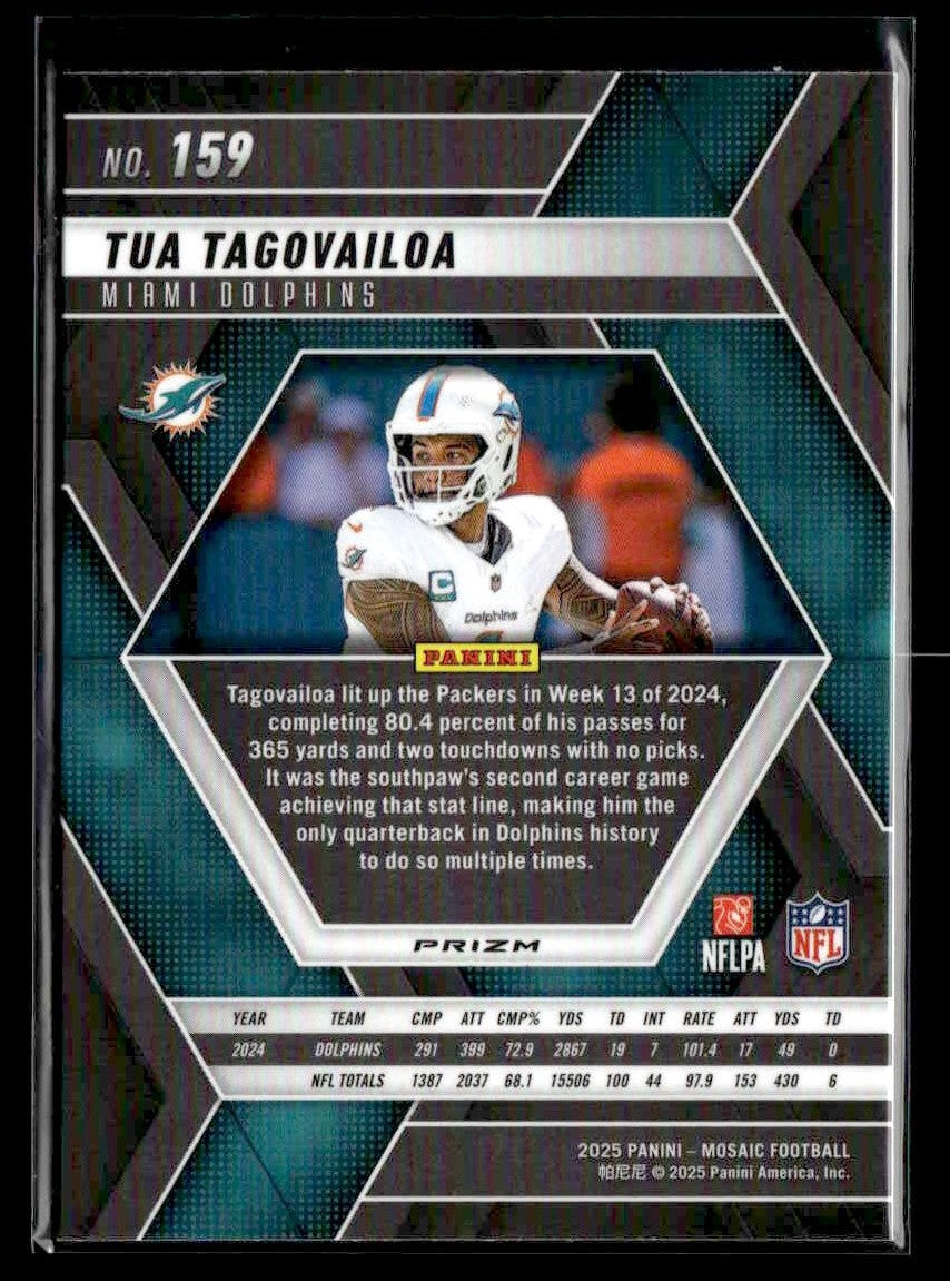 2025 Panini Mosaic #159 Tua Tagovailoa Mosaic Red