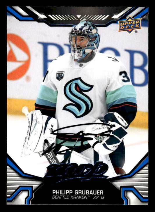 2022-23 Upper Deck MVP #201 Philipp Grubauer Blue Script