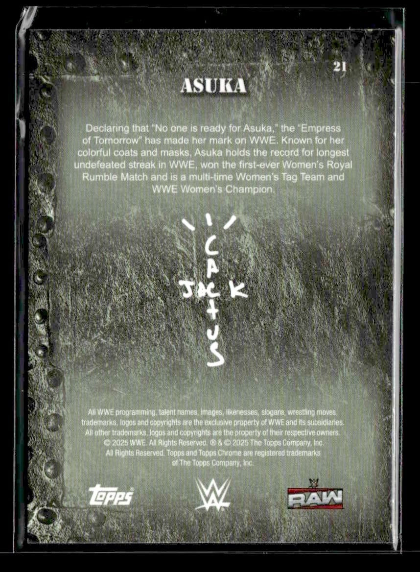 2025 Topps Chrome WWE x Cactus Jack #21 Asuka