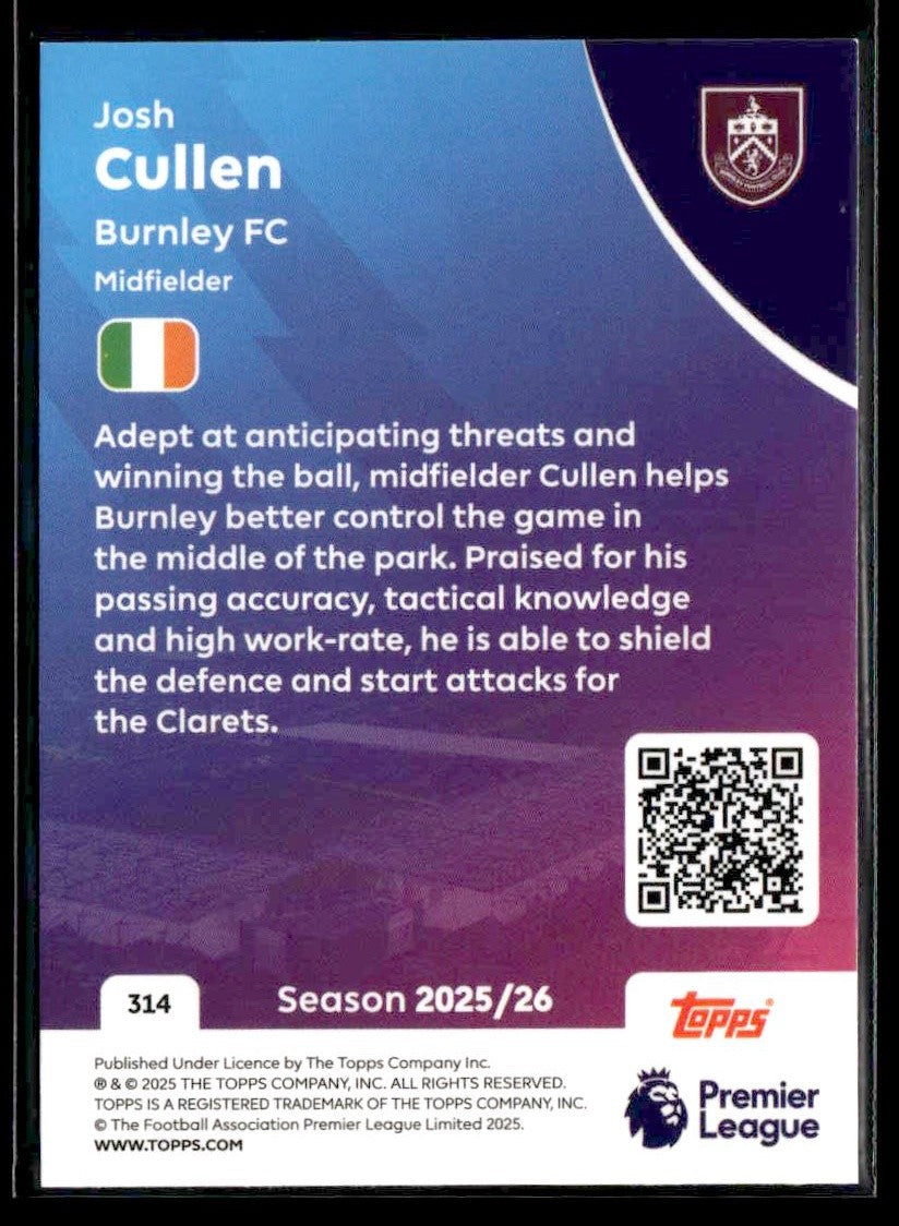 2025-26 Topps Premier League #314 Josh Cullen
