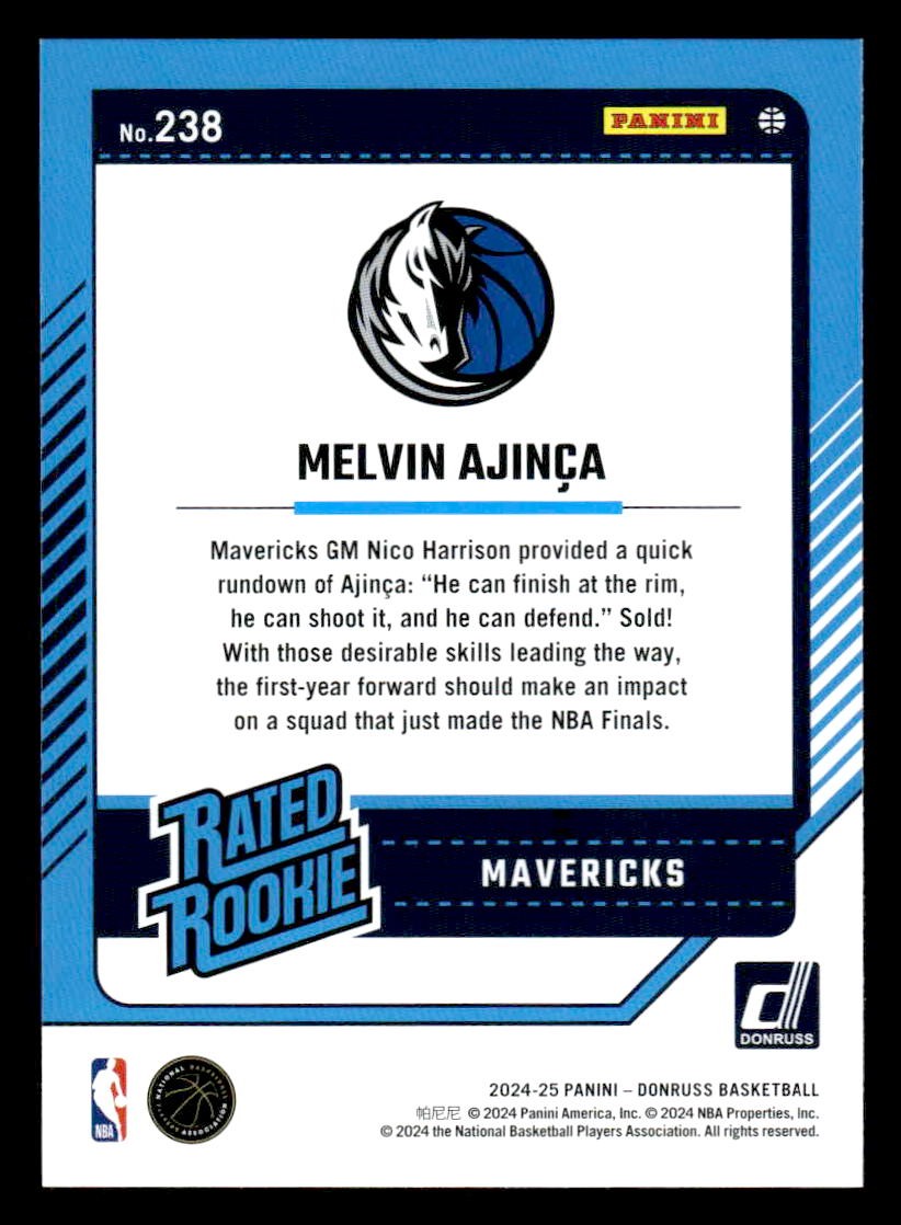 2024-25 Donruss #238 Melvin Ajinca