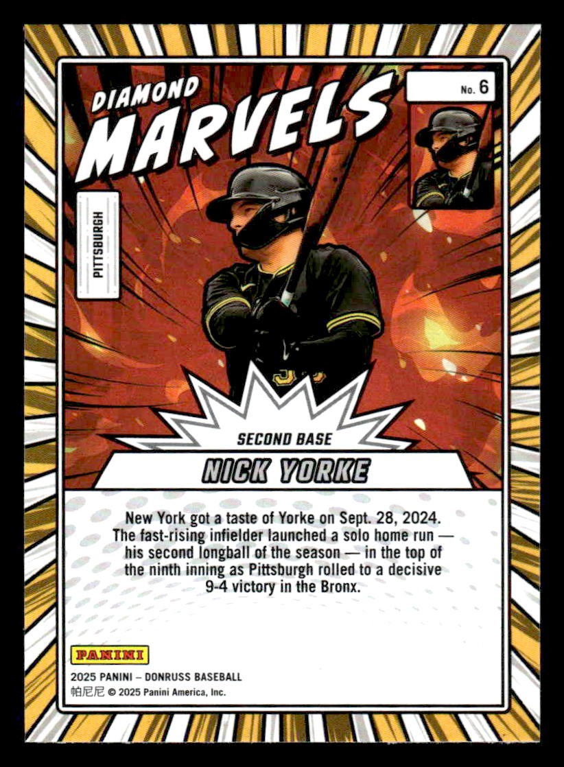 2025 Donruss #6 Nick Yorke Marvels