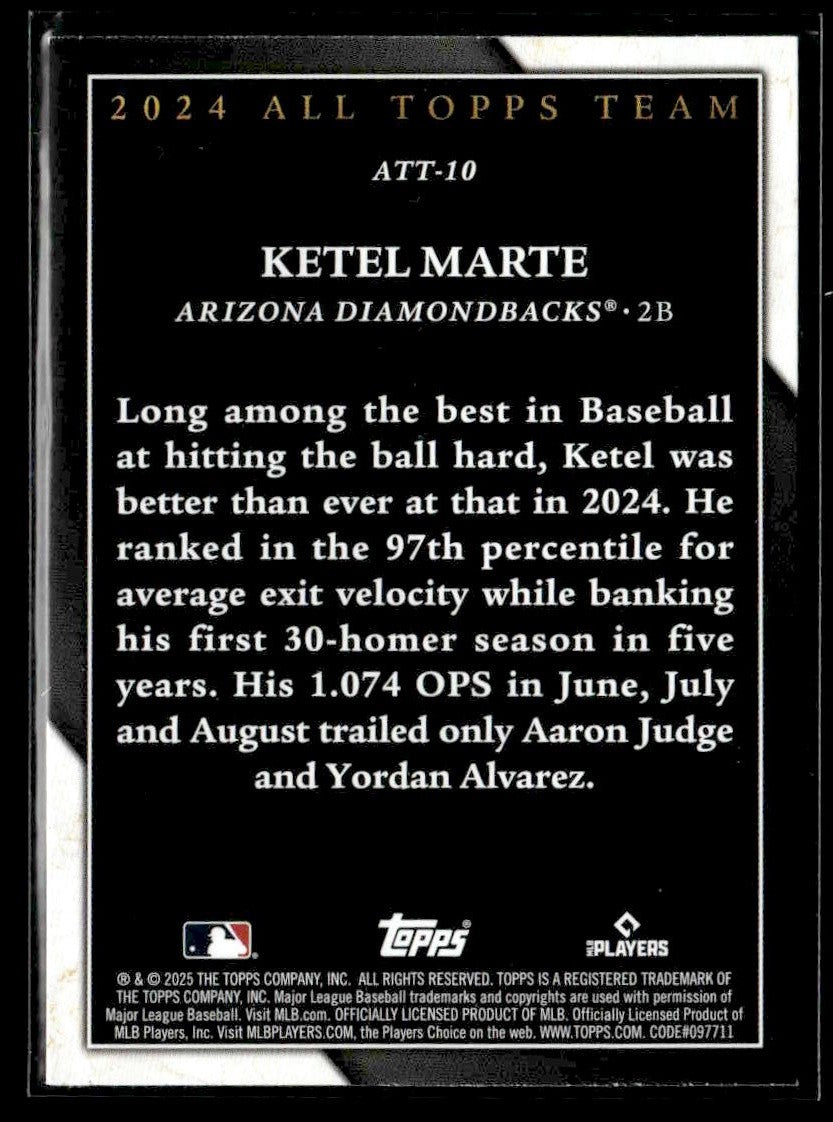 2025 Topps #ATT-10 Ketel Marte 2024 All Topps Team Pink Foil