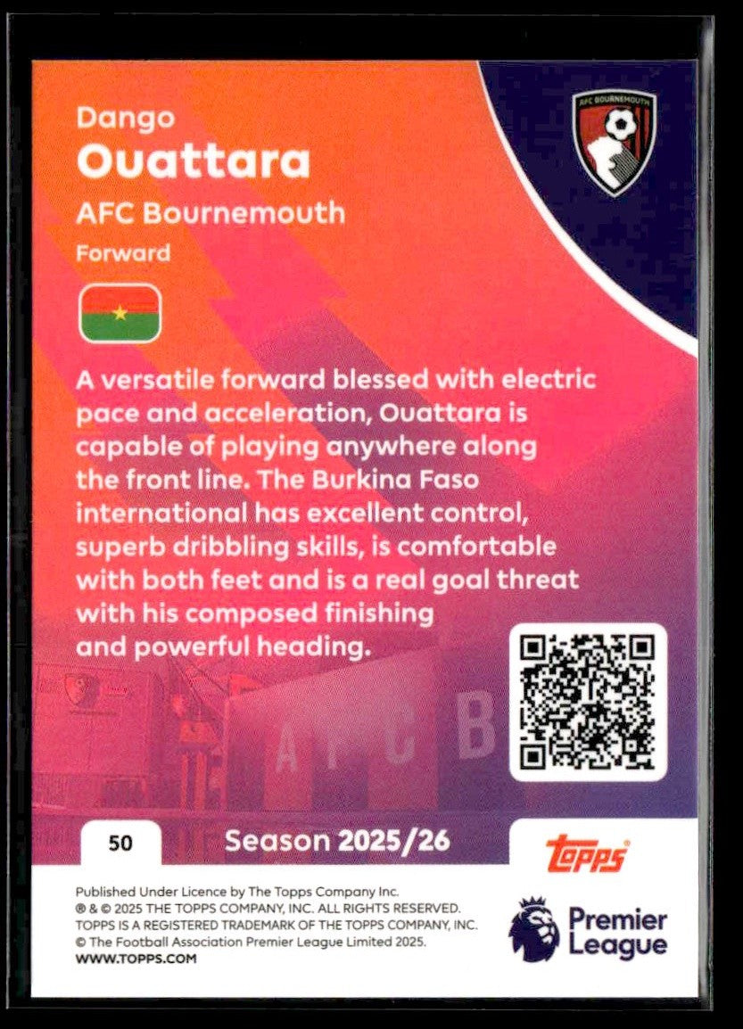 2025-26 Topps Premier League #50 Dango Ouattara
