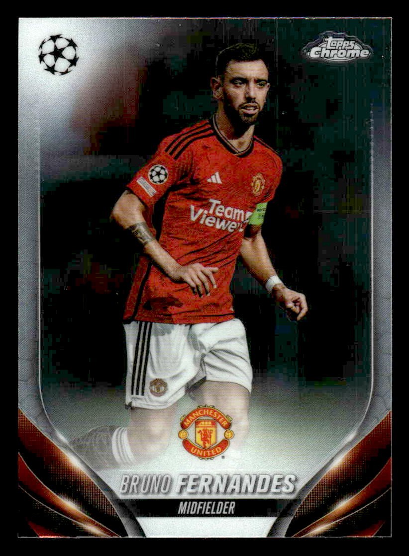 2023-24 Topps Chrome UEFA Club Competitions #178 Bruno Fernandes