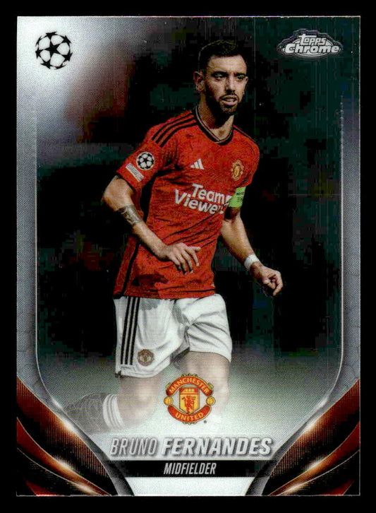 2023-24 Topps Chrome UEFA Club Competitions #178 Bruno Fernandes