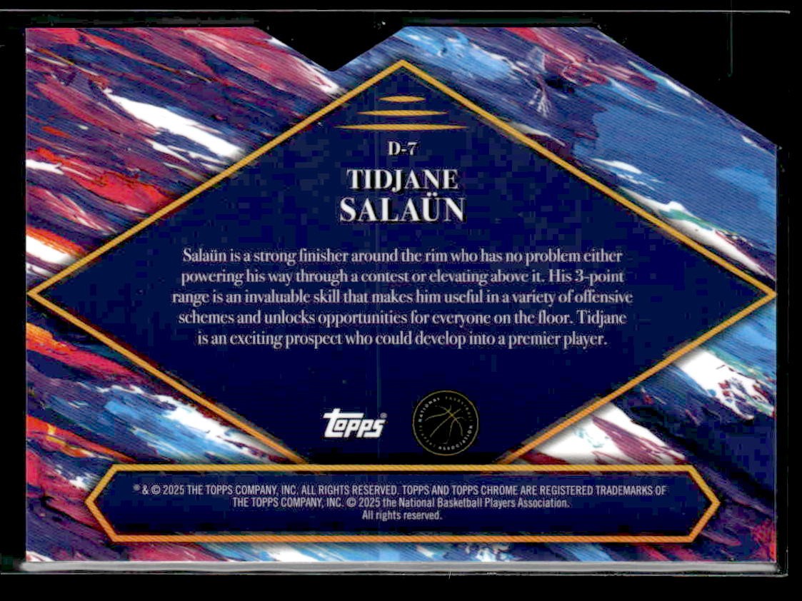 2024-25 Topps Finest #D-7 Tidjane Salaün Debut