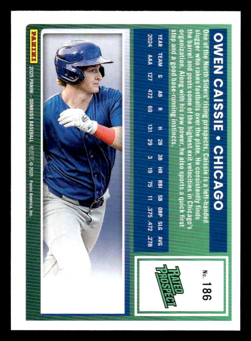 2025 Donruss #186 Owen Caissie