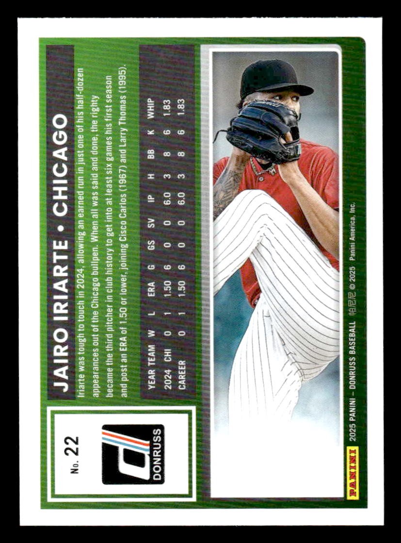 2025 Donruss #22 Jairo Iriarte