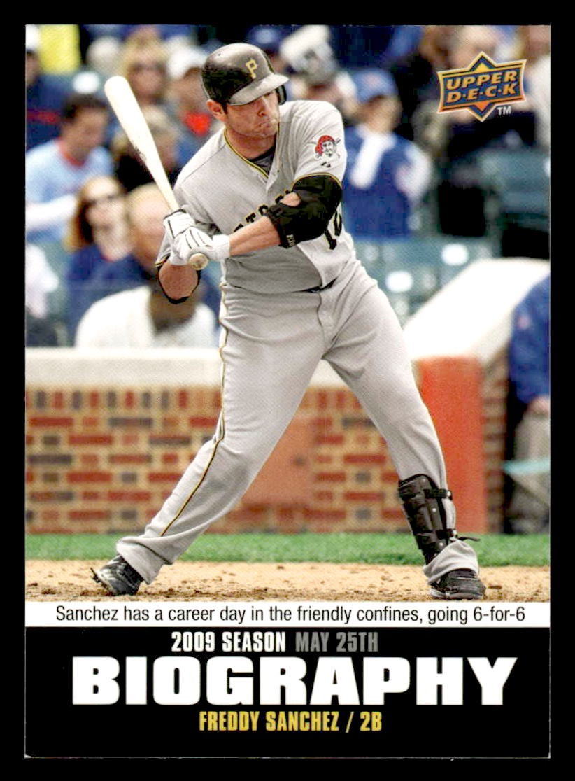 2010 Upper Deck #SB-59 Freddy Sanchez Season Biography