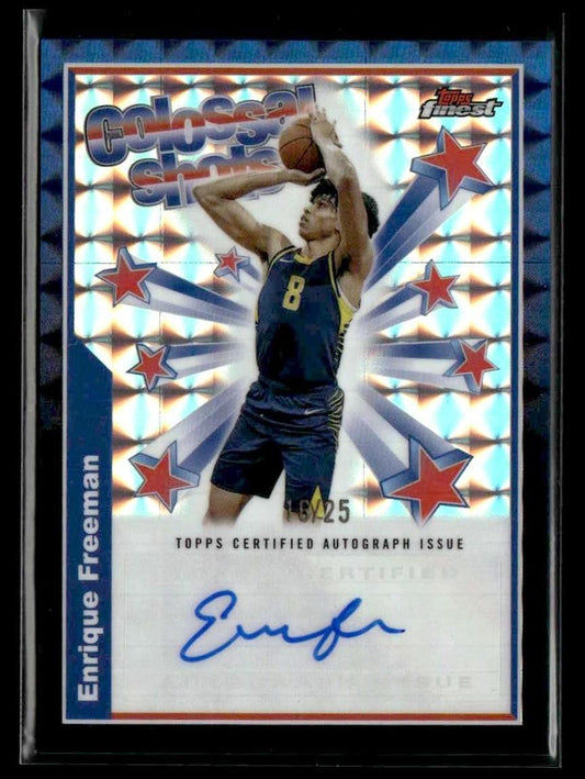 2024-25 Finest #BSA-EF Enrique Freeman Colossal Shots Autos Geom Black Refr #/25